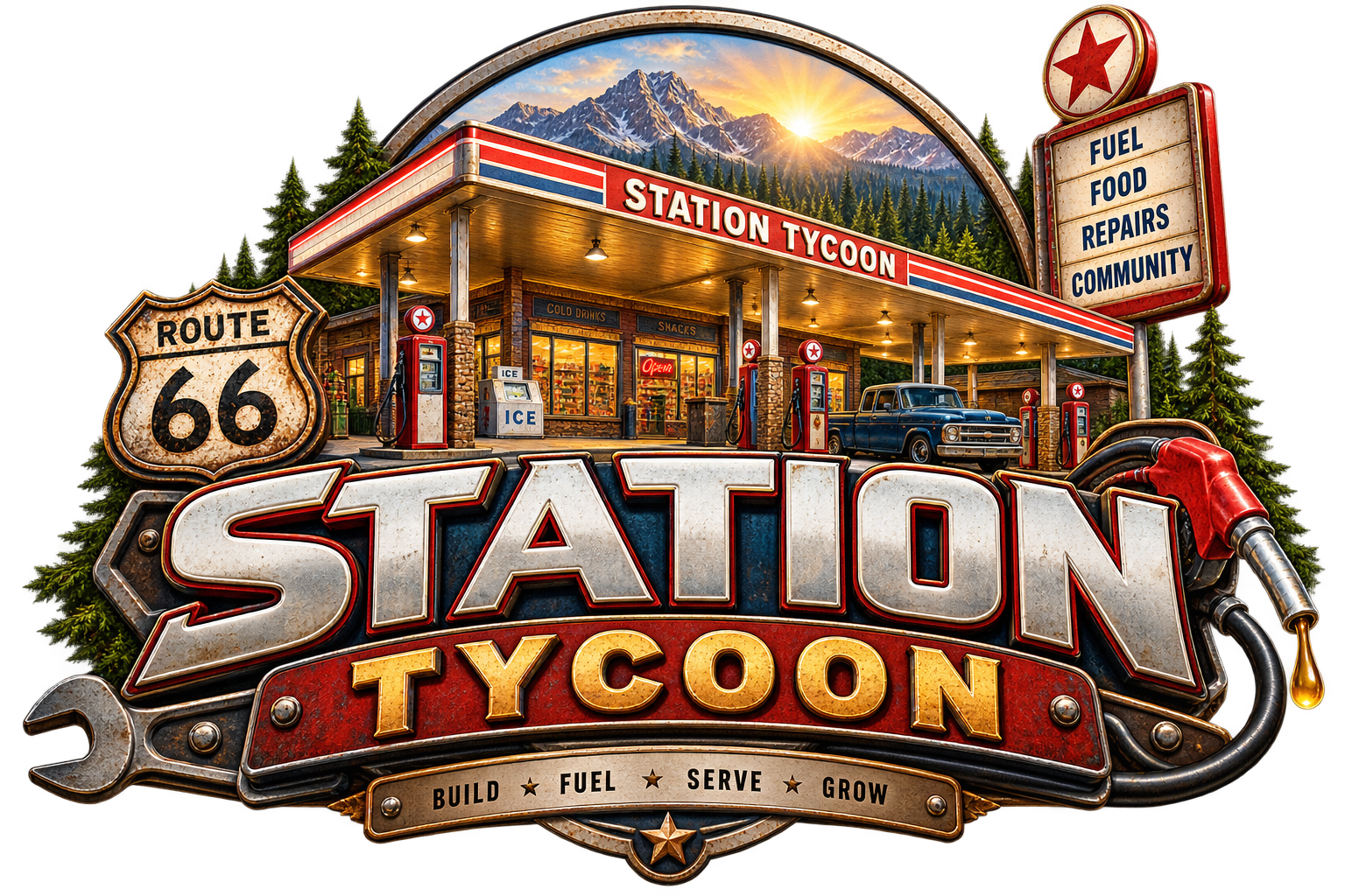 Station Tycoon — Build, Fuel, Serve, Grow
